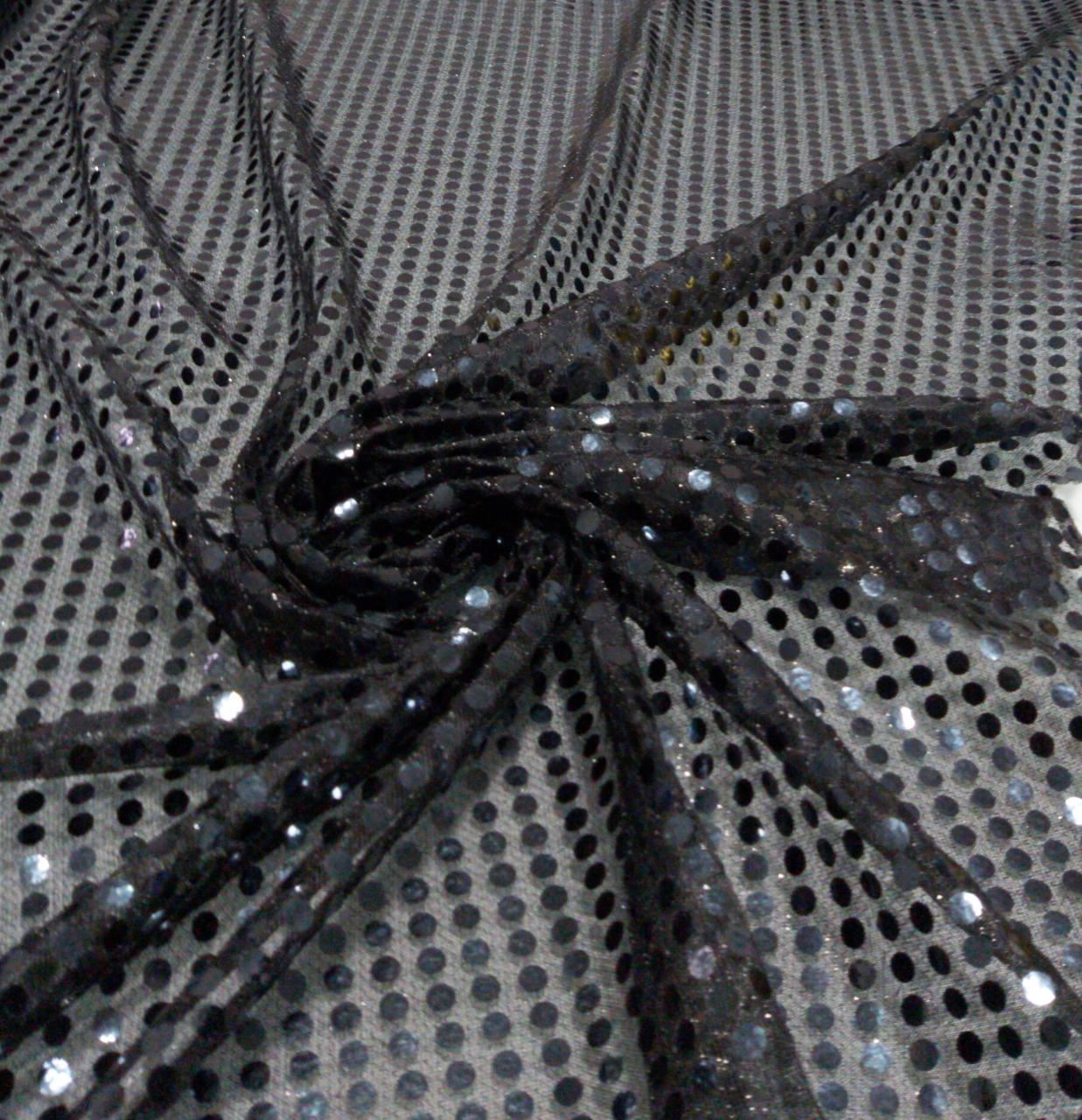 Paetê Colado Carnaval Preto - Comprimento 3 m x Largura 1,15 m