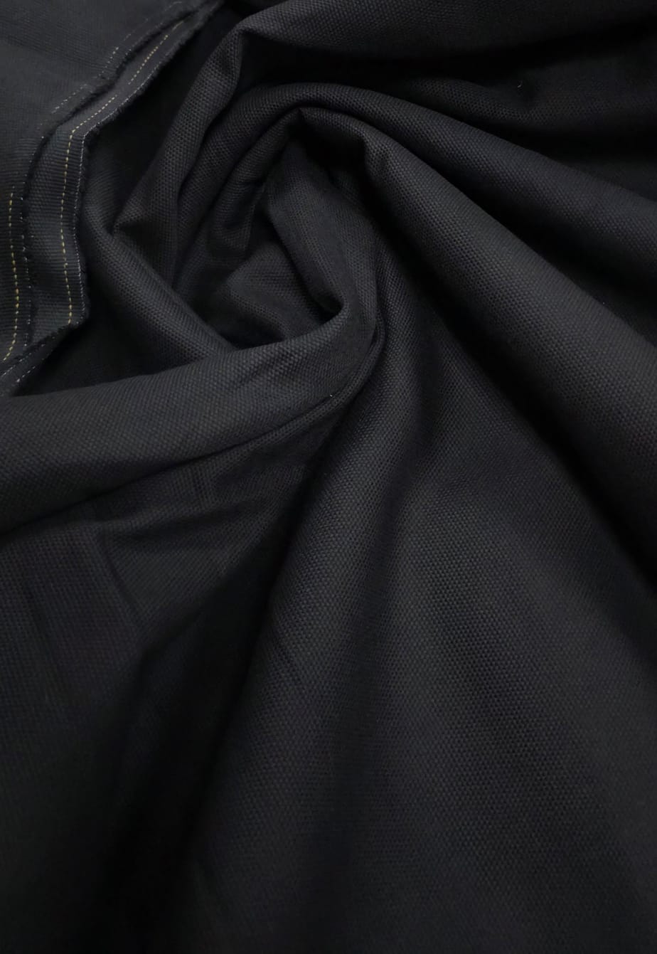 Sarja pesada de algodão preto (com problema de tingimento) - Comprimento  2,50 m x Largura 1,40 m -