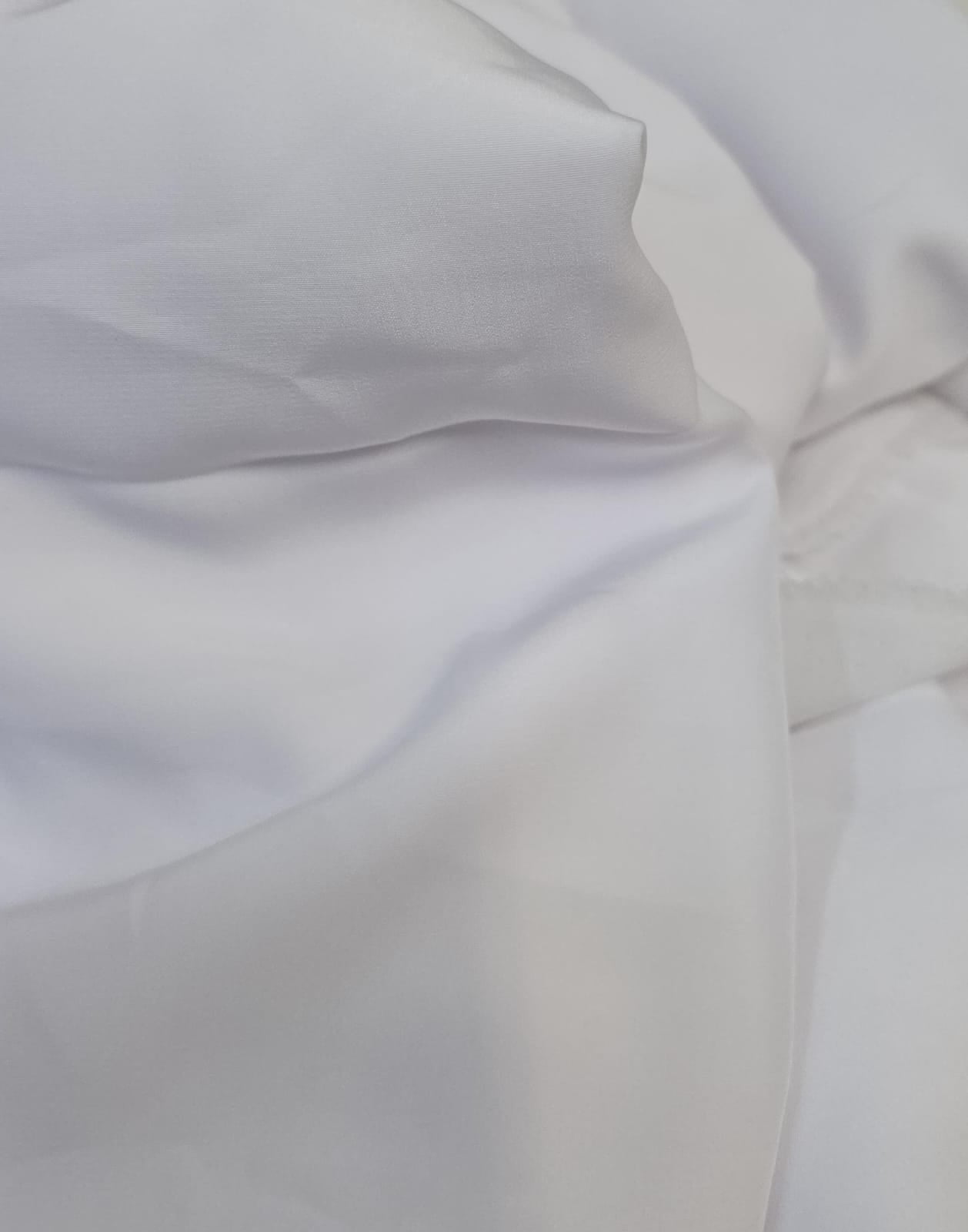 Microfibra super soft pele de pêssego branco - Comprimento 7,40 m x Largura 1,40 m