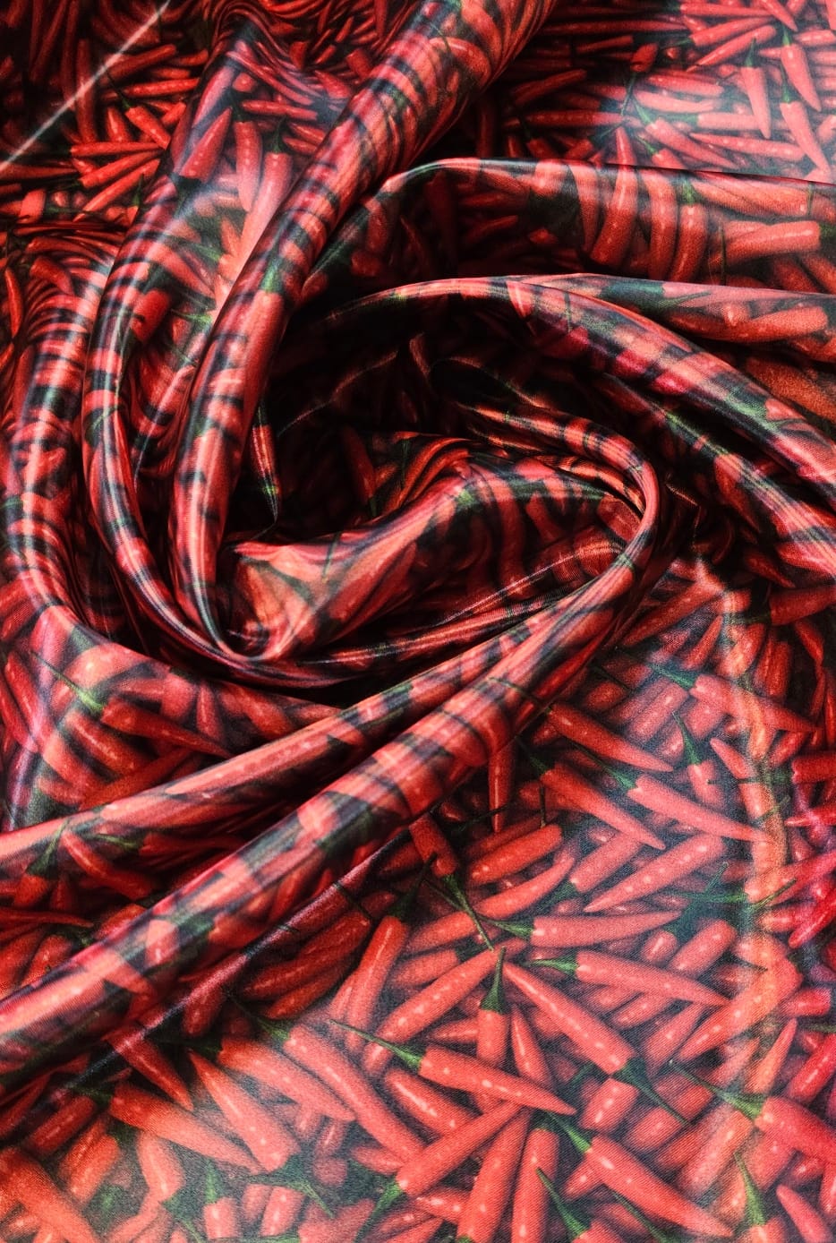 Cetim Estampado Digital Pimentas