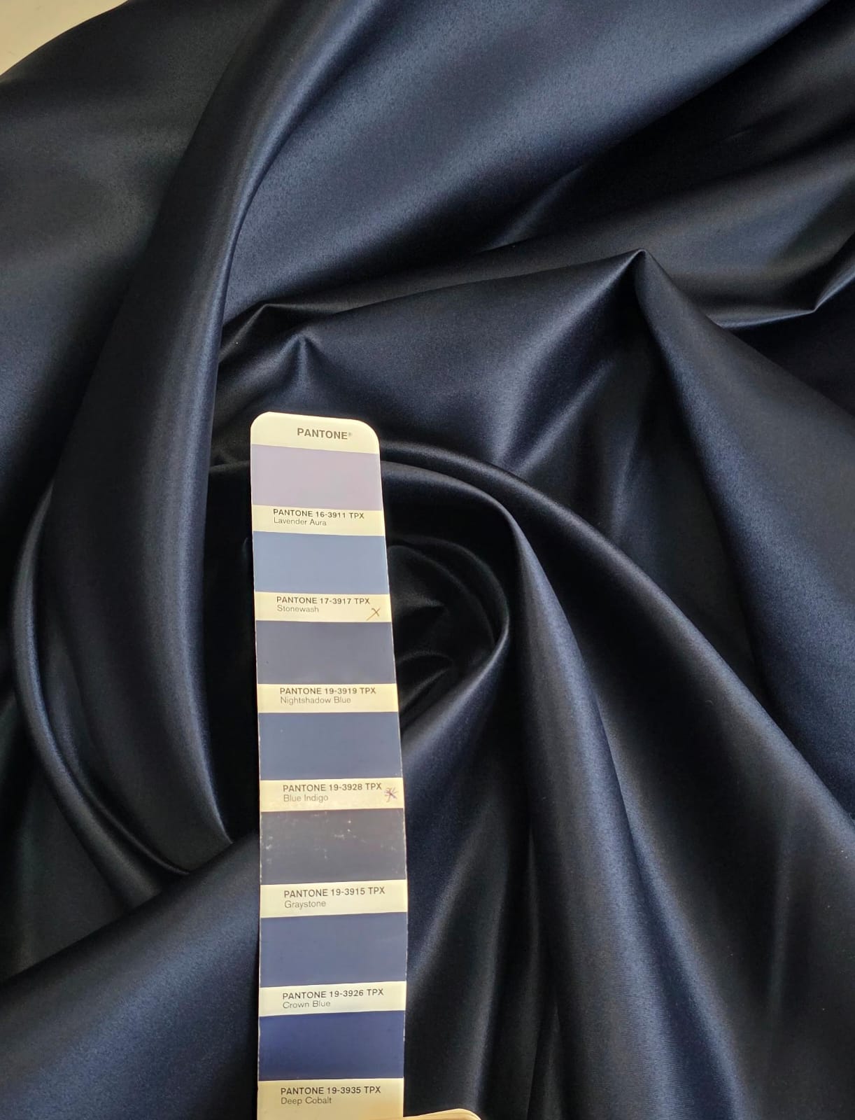 Cetim Bucol Liso Azul Marinho Noite