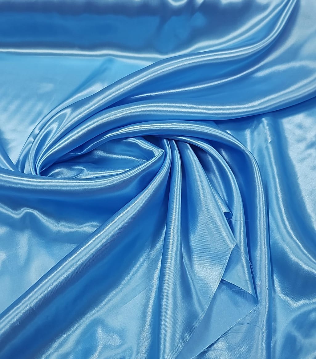 Cetim Charmeusse Liso Azul Turquesa