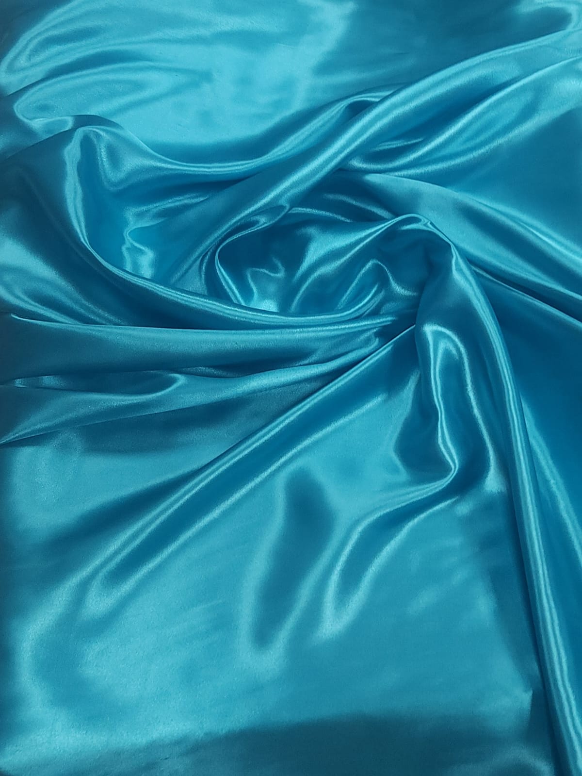 Cetim Charmeusse Liso Azul Turquesa