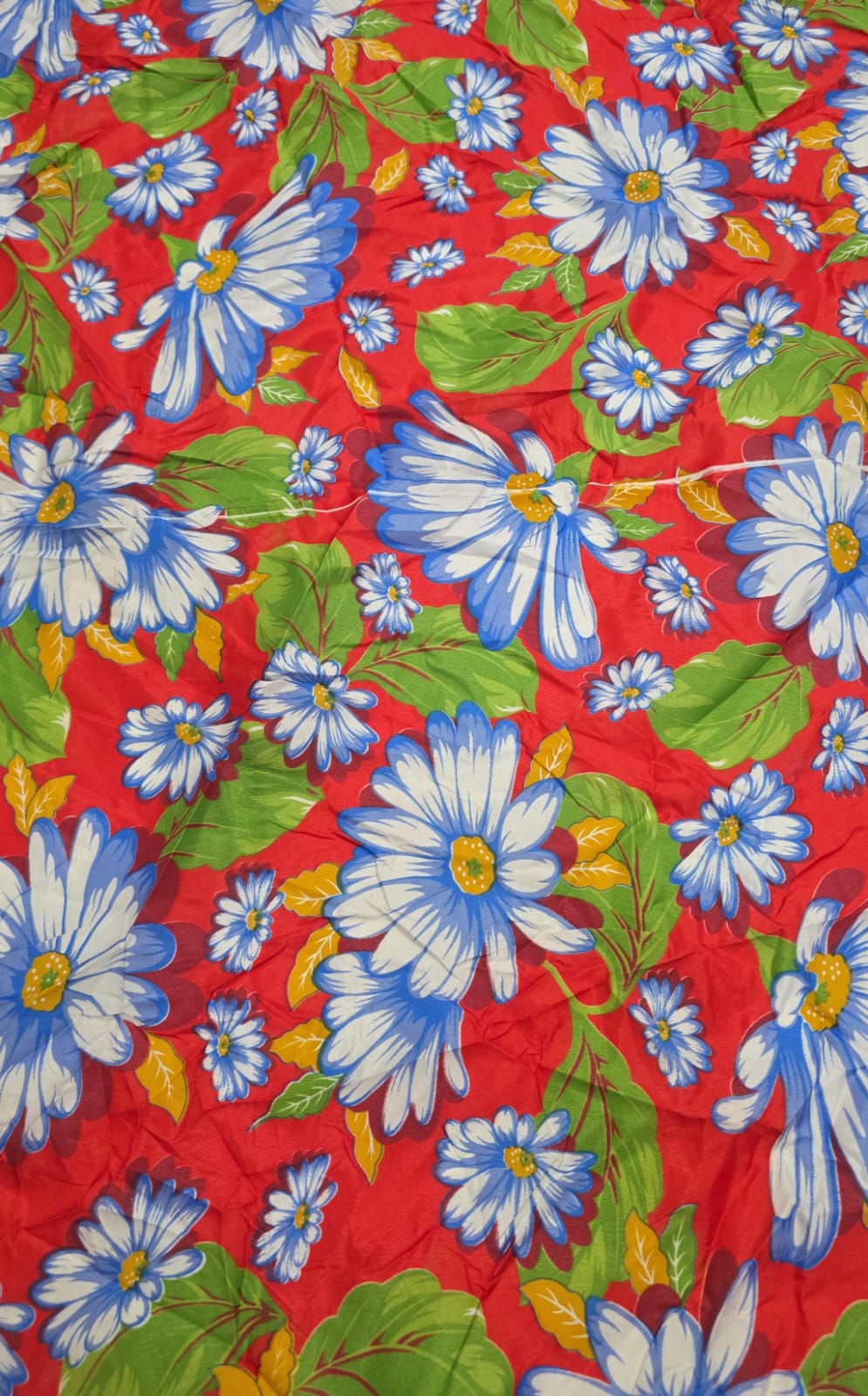 Chitao fundo vermelho com defeito - Largura 1,40 x Comprimento 1 m 