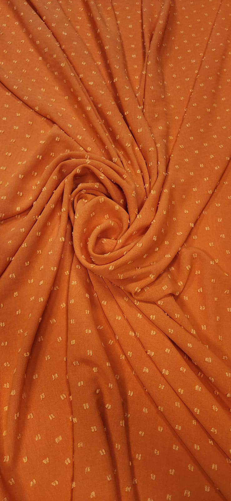 Crepe Air Flow Duna Salpico Laranja Neon