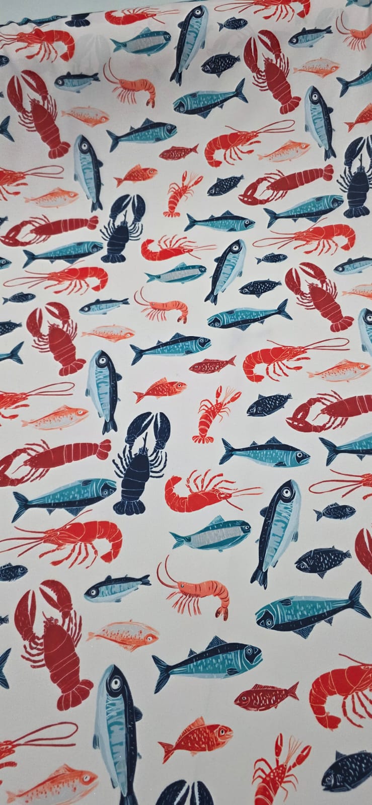 Crepe Duna Digital Fundo do Mar Creme