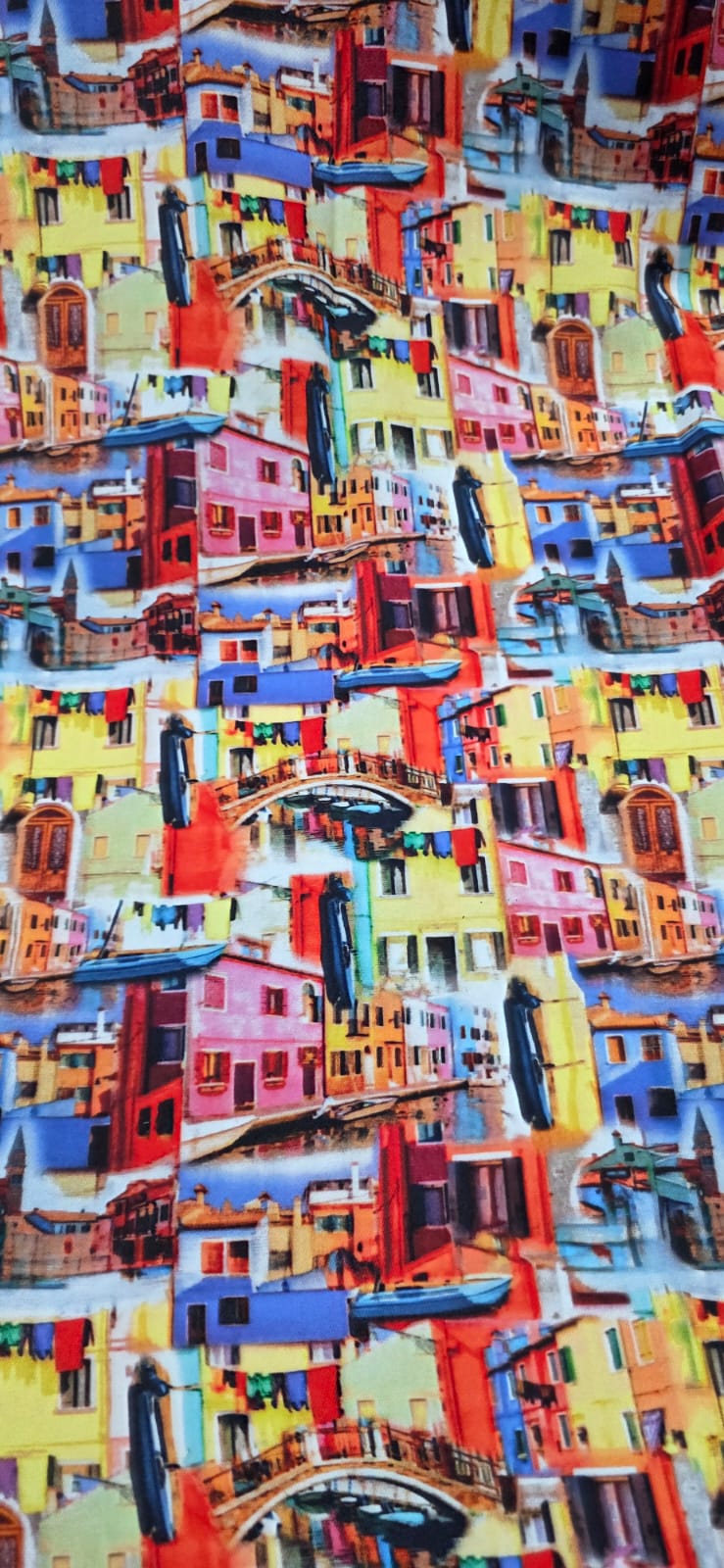 Gabardine Estampada Digital Burano 