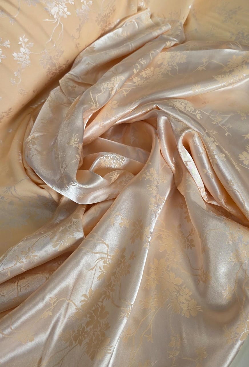 Cetim Jacquard Pudong Creme