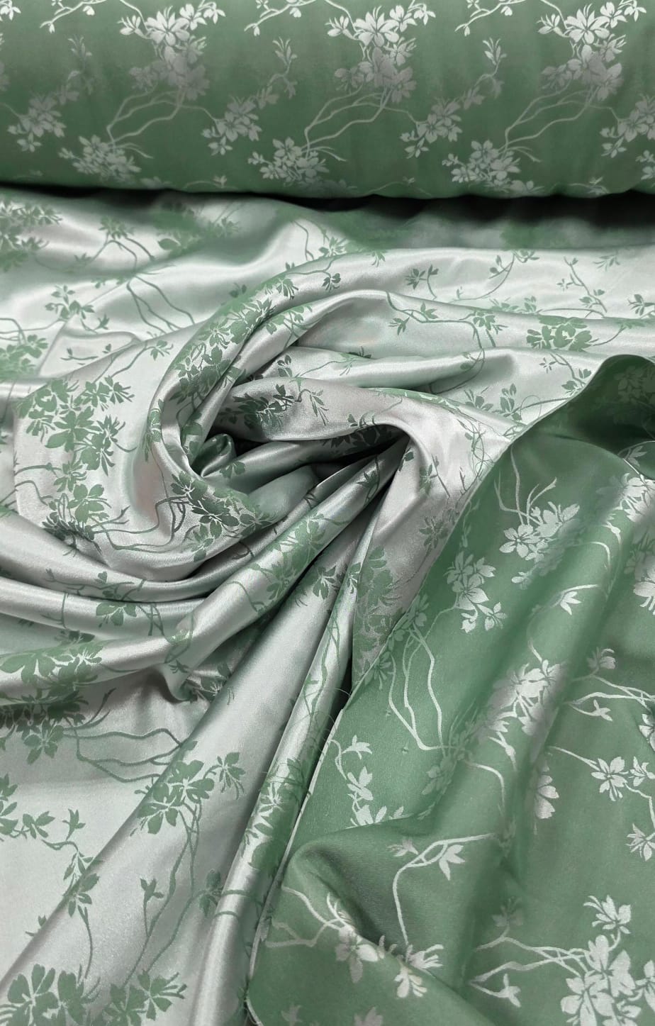 Cetim Jacquard Pudong Verde