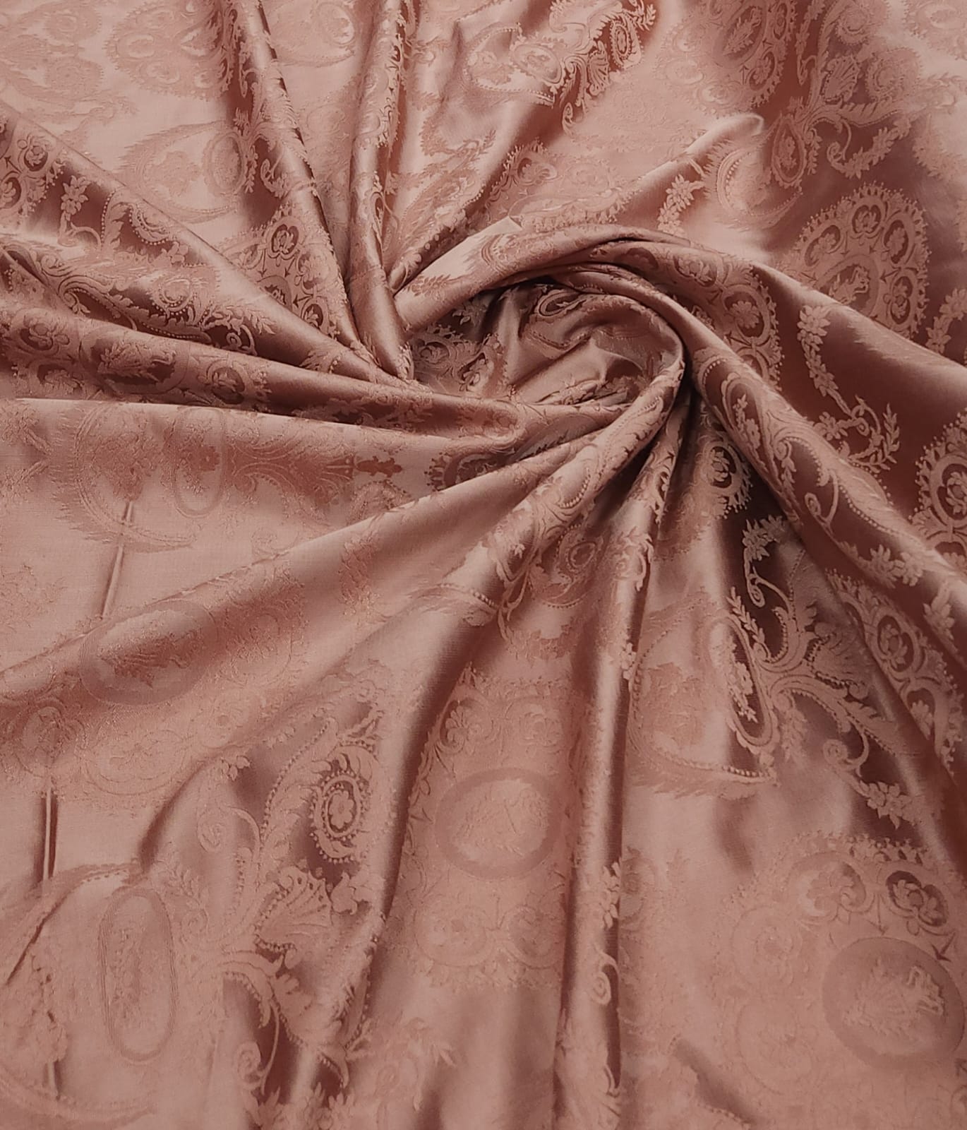 Jacquard Gobelem de Viscose Rosê Escuro