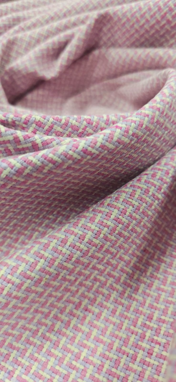 Tweed Pesado Multicolor Rosa 9003