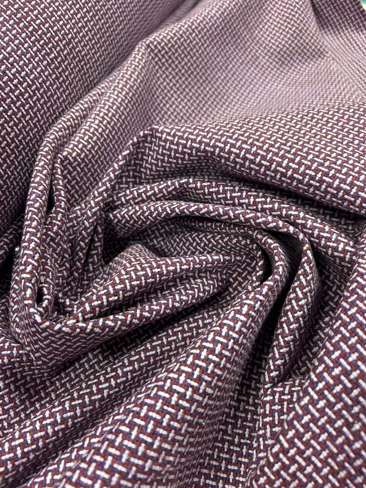 Tweed Pesado Multicolor Roxo 9003