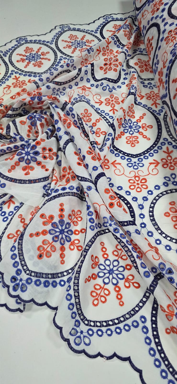 Layse Marroquina Multicolor Azul com Laranja