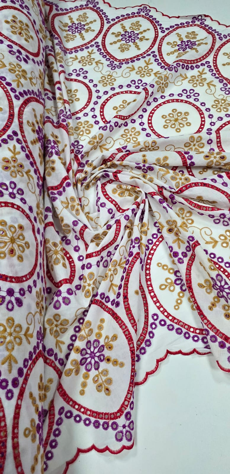 Layse Marroquina Multicolor Vermelho com Fúcsia