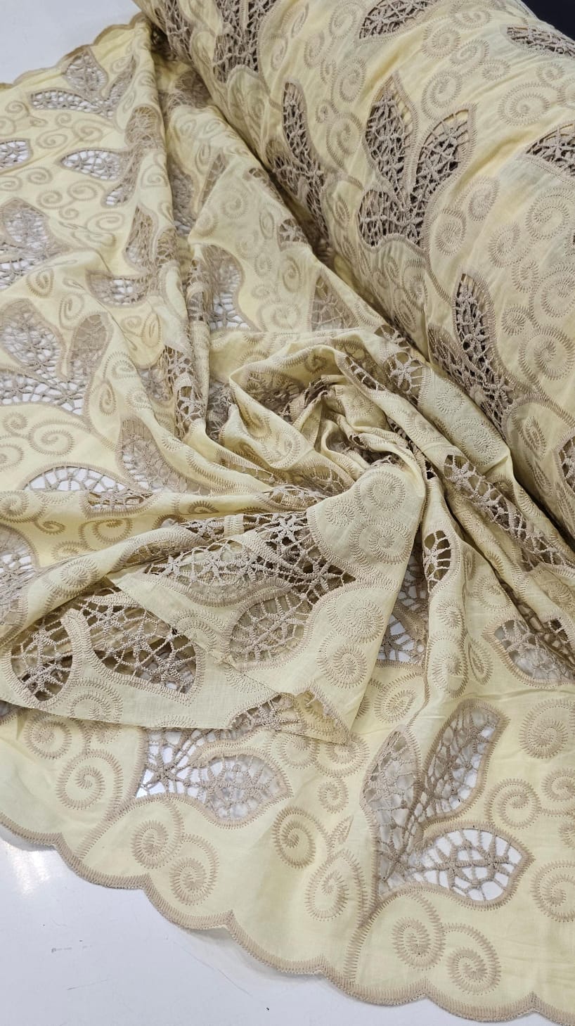 Layse Richelieu Bicolor African Amarelo e Kaki   