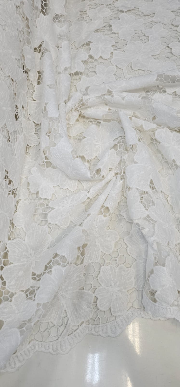 Layse Richelieu Bordada Off White Modelo N11