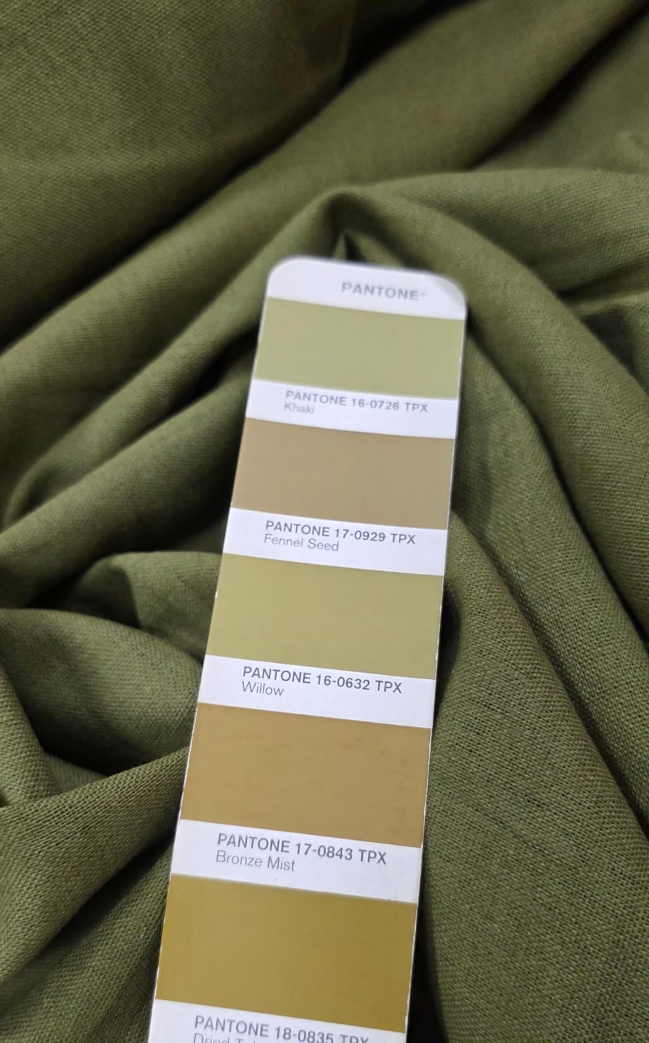 Linho com Viscose Verde Oliva Escuro