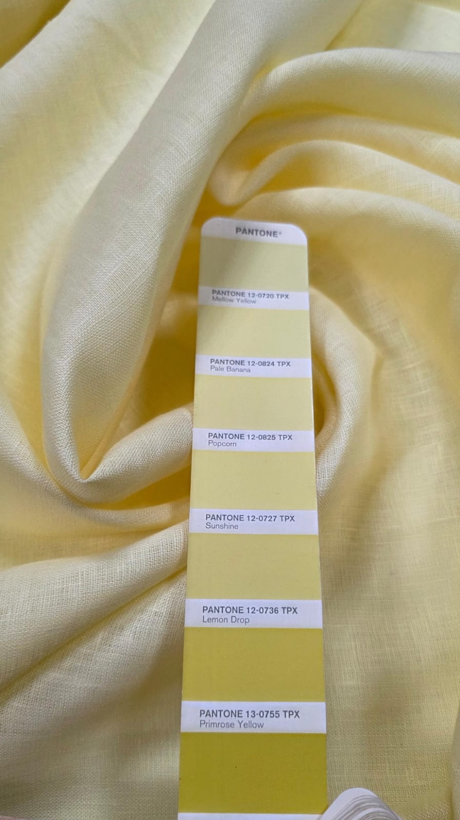 Linho Puro Amarelo Claro