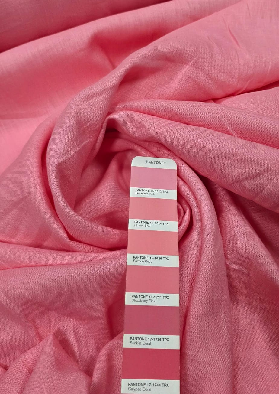 Linho Puro Rosa Flamingo