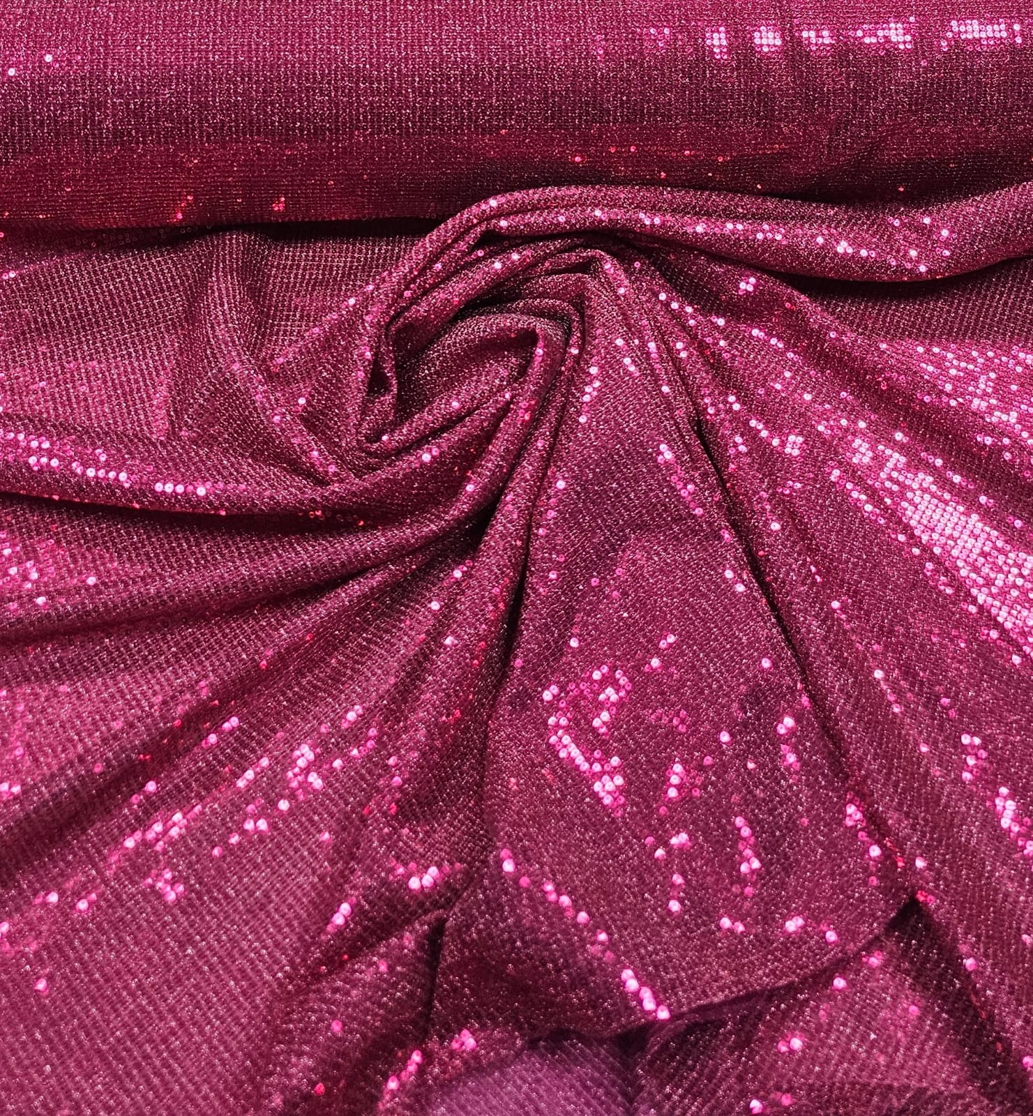 Lurex Bordado com Paetês Pink