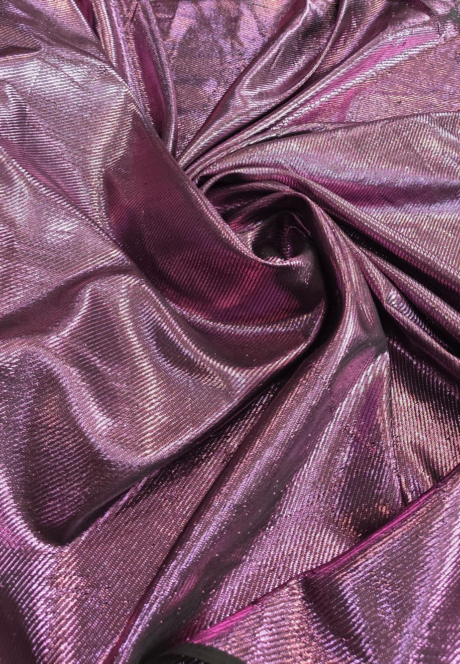 Lurex Brocado Laminado Sarjado Carnaval Rosê