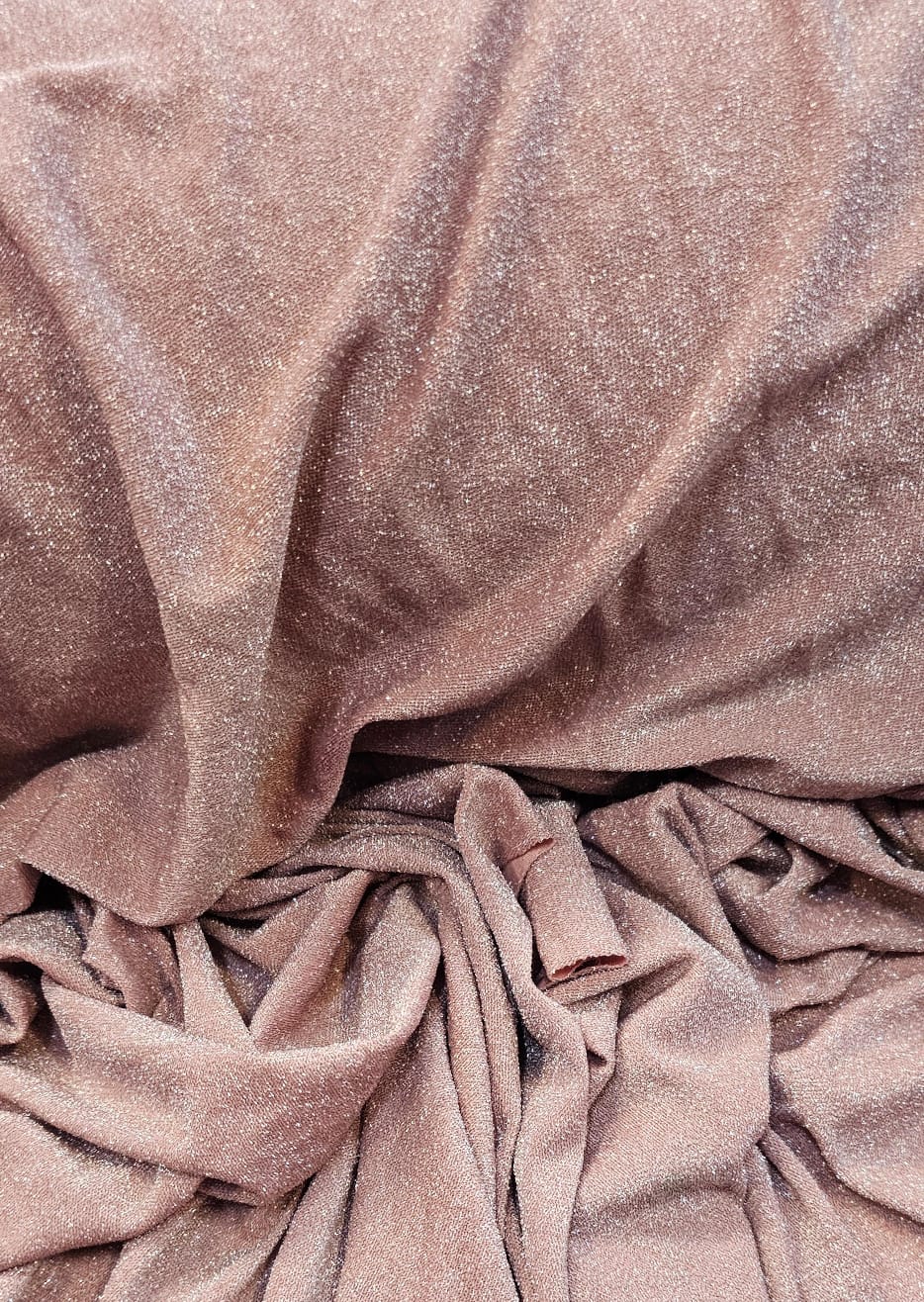 Malha Lurex Pesada Premium Rosê