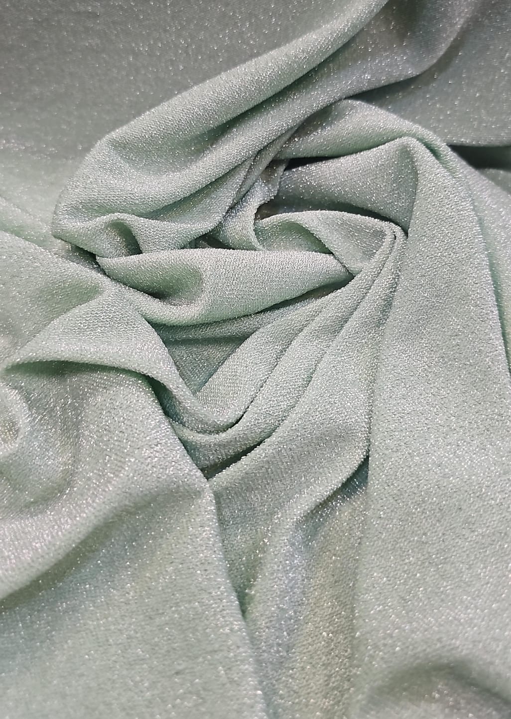 Malha Lurex Pesada Premium Verde Menta