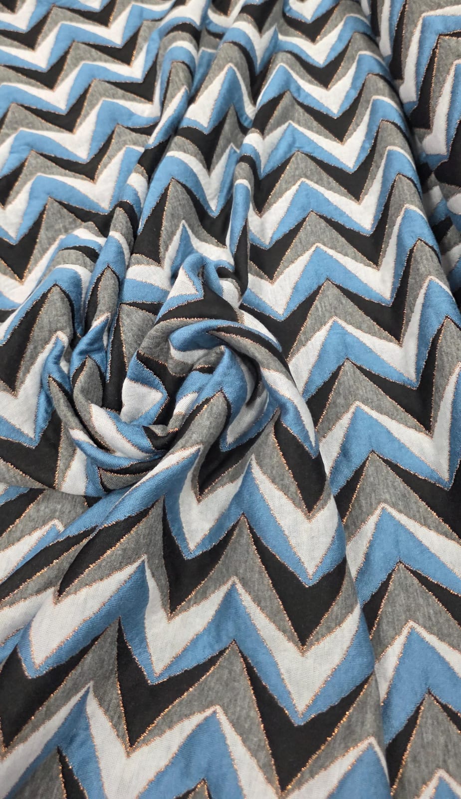 Malha Lurex Chevron