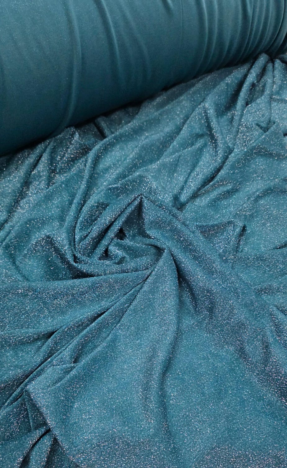 Malha Lurex Pesada Premium Verde Petróleo