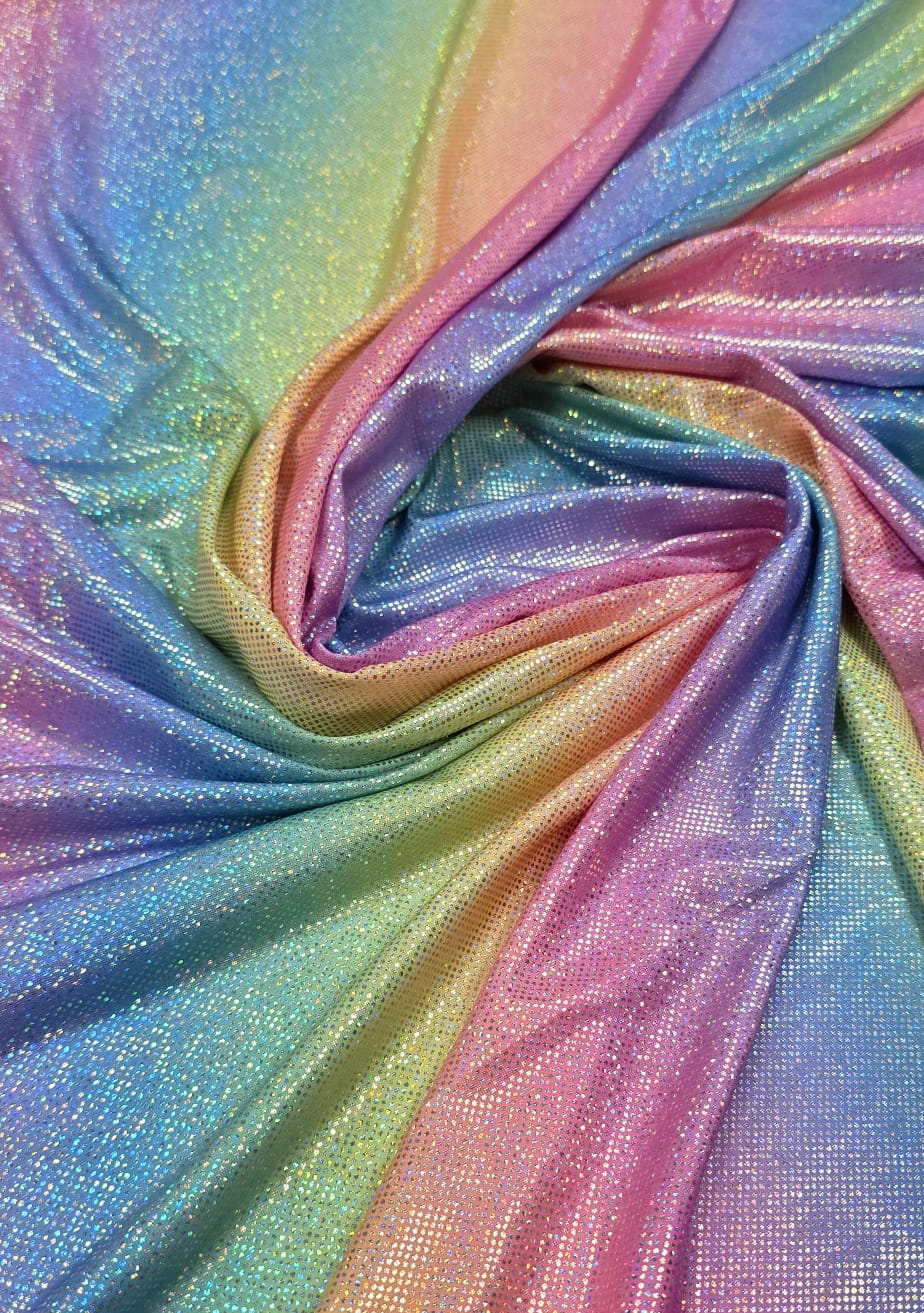 Malha Foil Dance Arco-íris