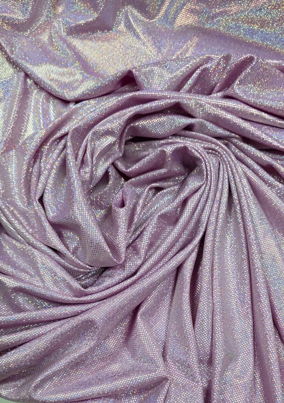 Malha Foil Dance Rosa Bebê