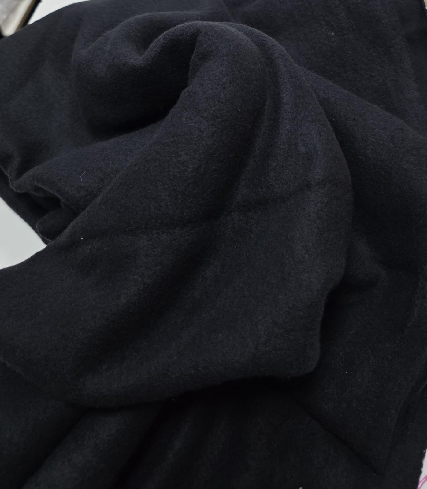 Moletom dalila textil premium super quentinho preto - Comprimento 0,90 cm x Largura 1,80 m