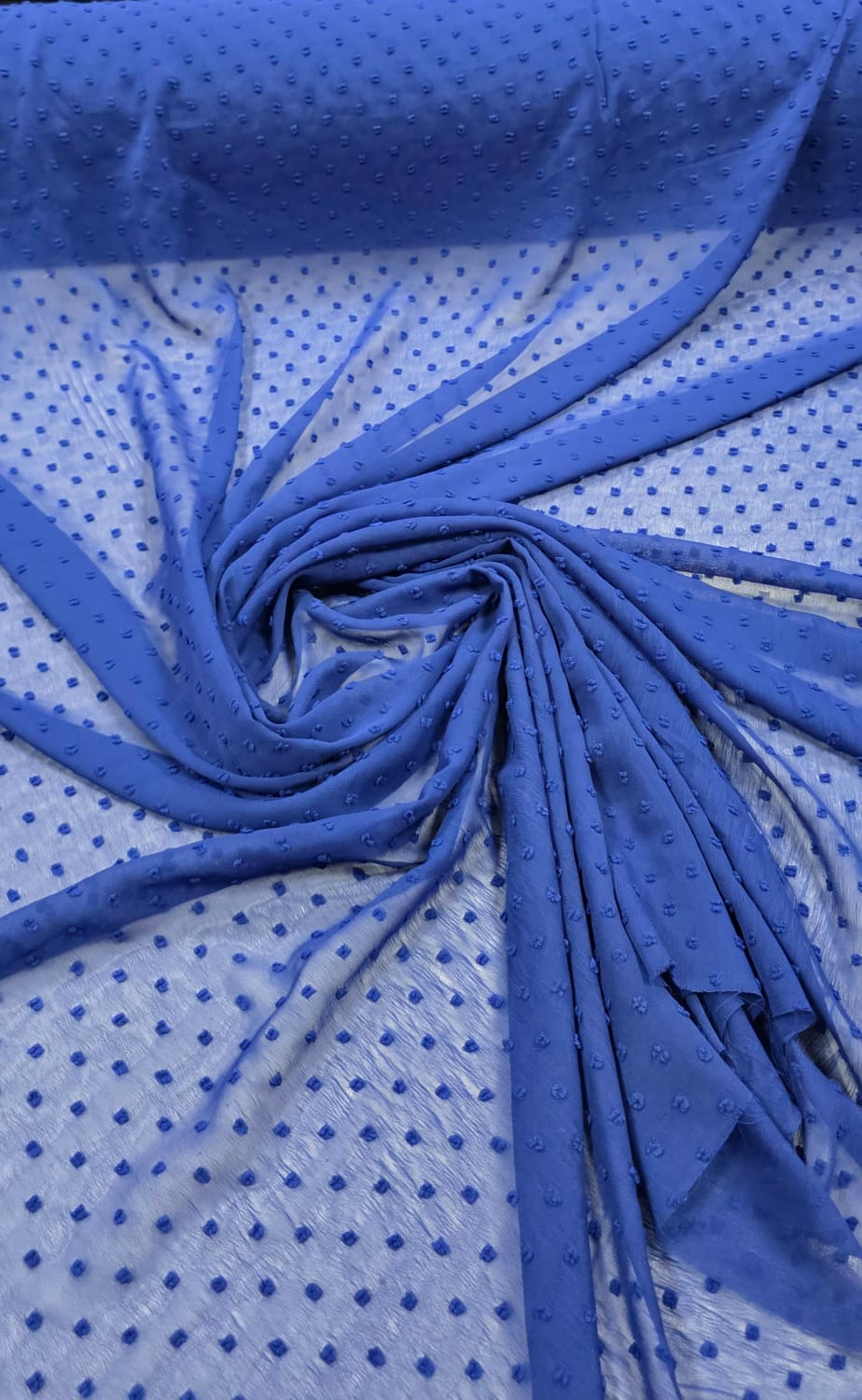 Mousseline Dots Azul Royal Escuro