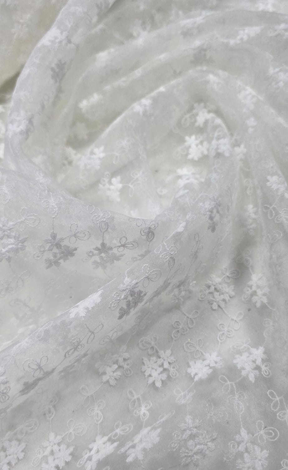Organza Bordada Bergamo Off White