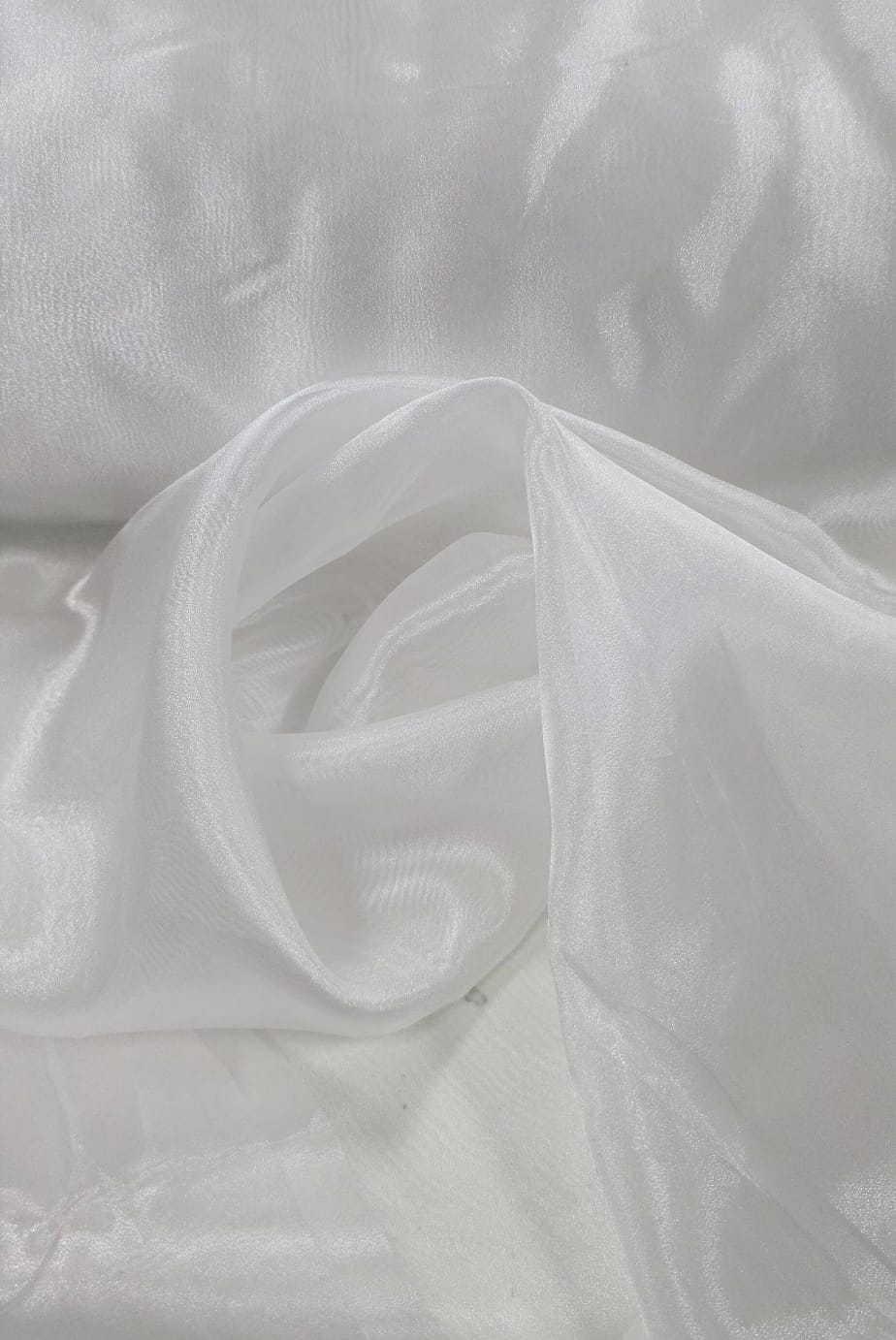 Organza Cristal Lisa Branca - 3m de Largura