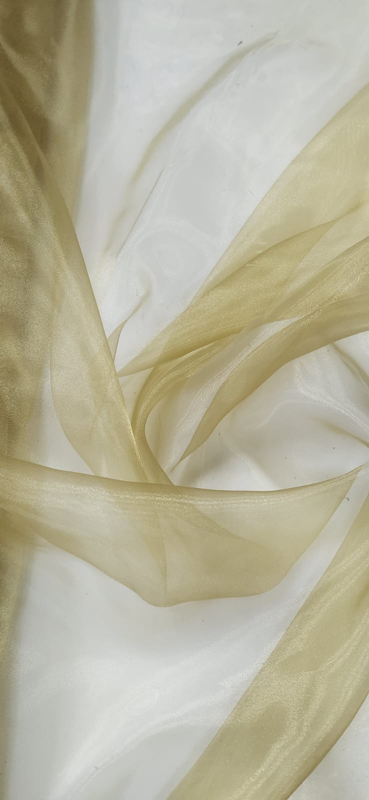 Organza Cristal Lisa Dourado