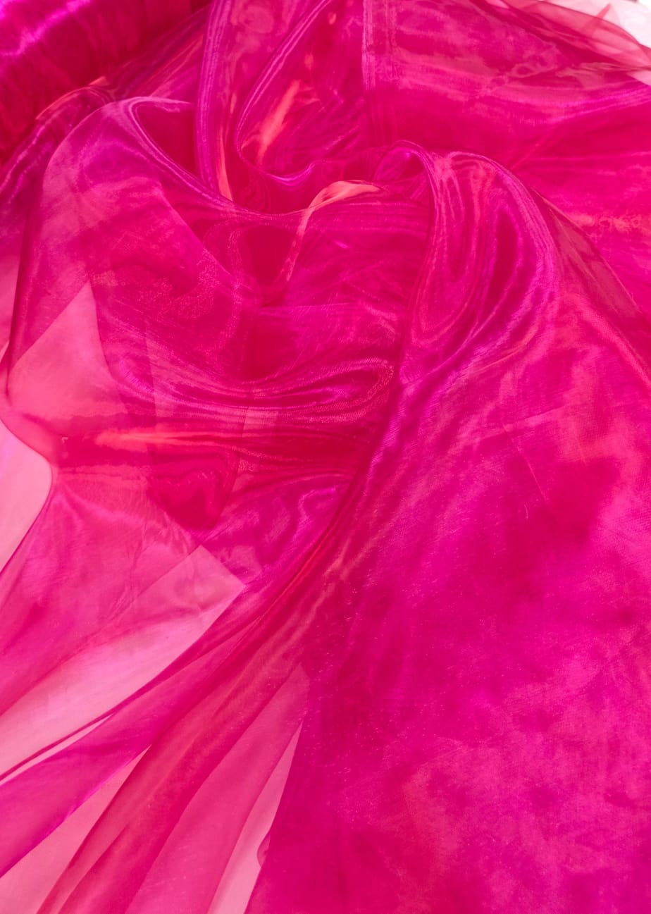 Organza Cristal Lisa Pink Neon