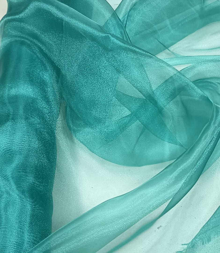 Organza Cristal Lisa Verde Jade