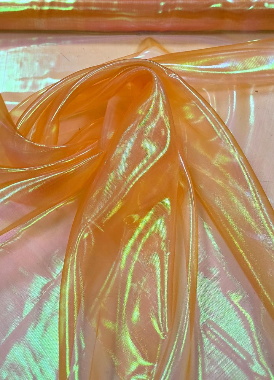 Organza Holográfica Laranja
