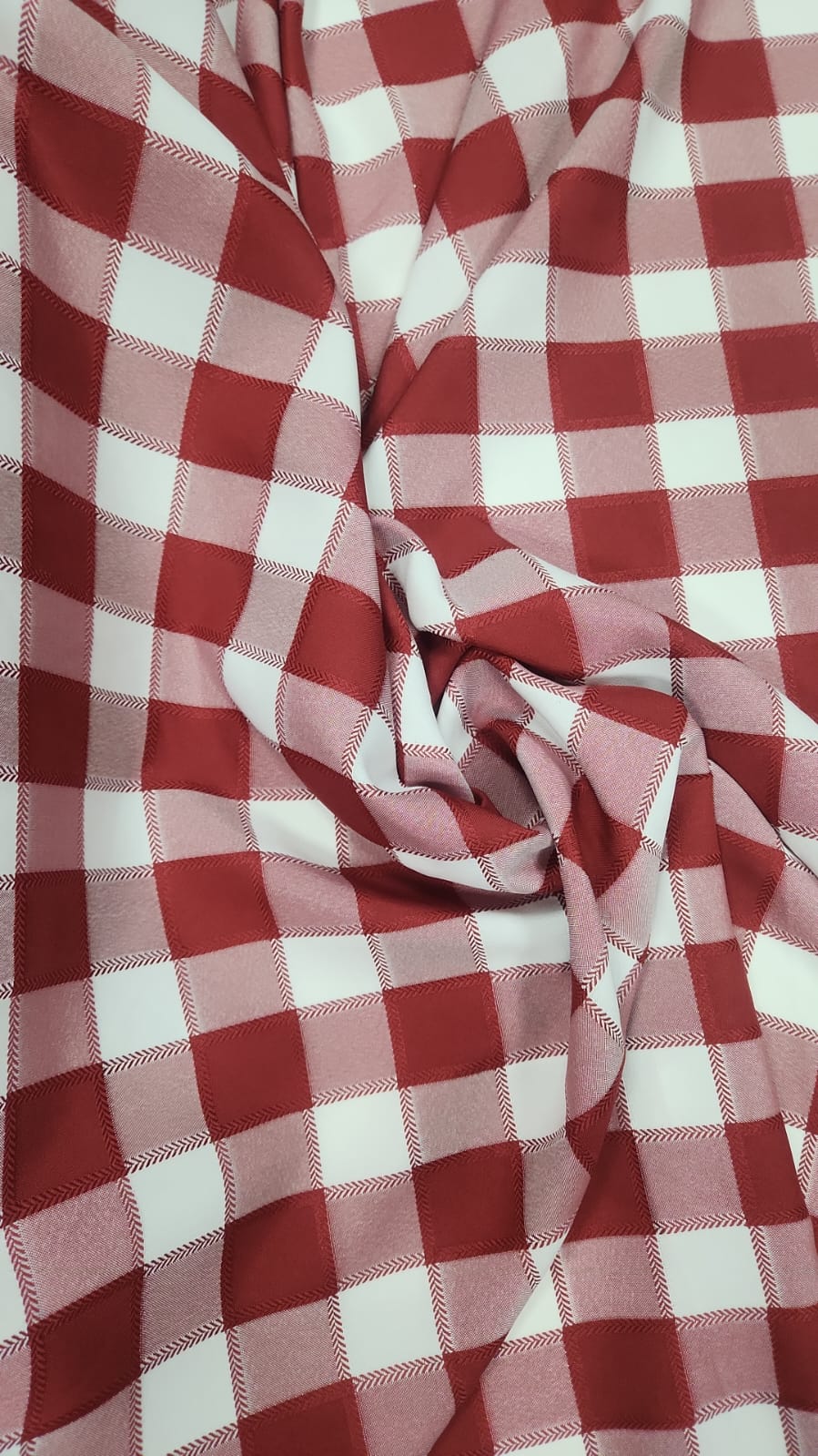 Oxford Fio Tinto Xadrez Flechas Marsala