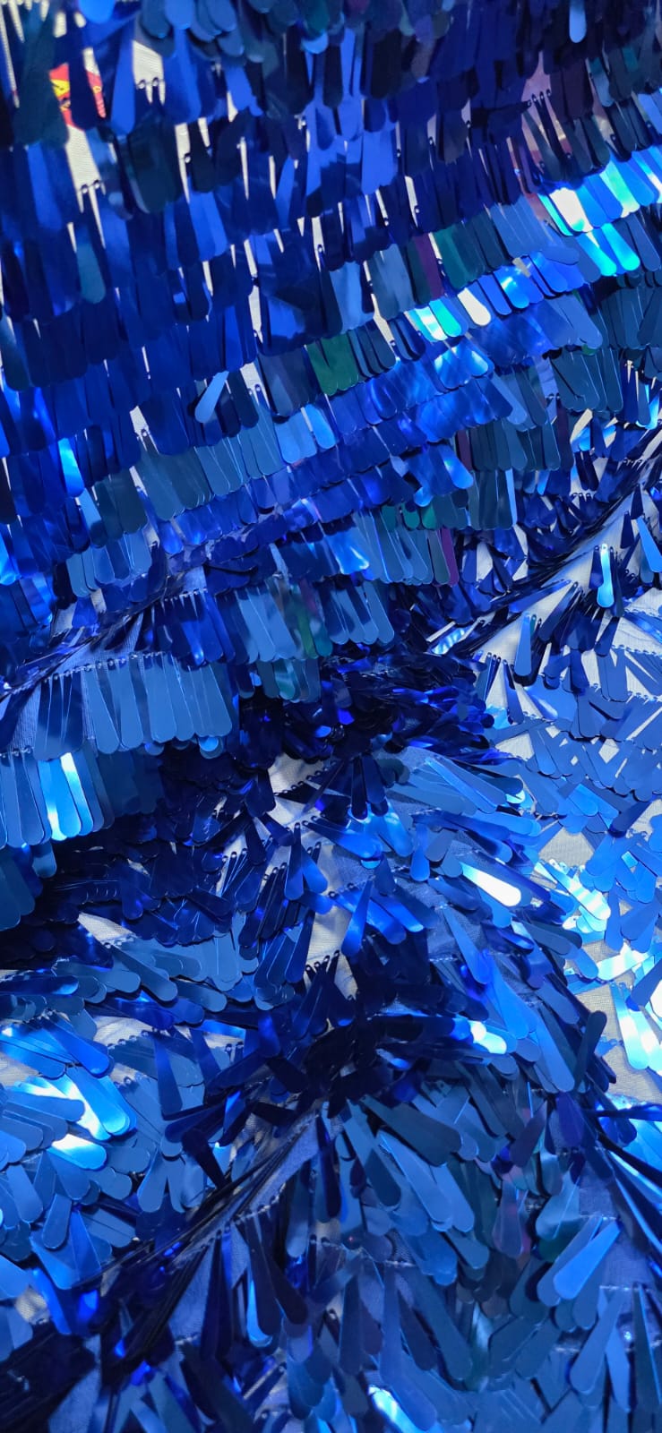 Paetê Bordado Drop Azul Royal