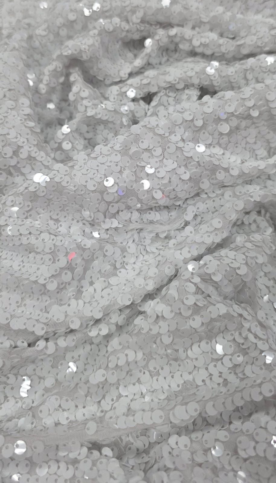 Paetê Bordado Glam Branco Leitoso