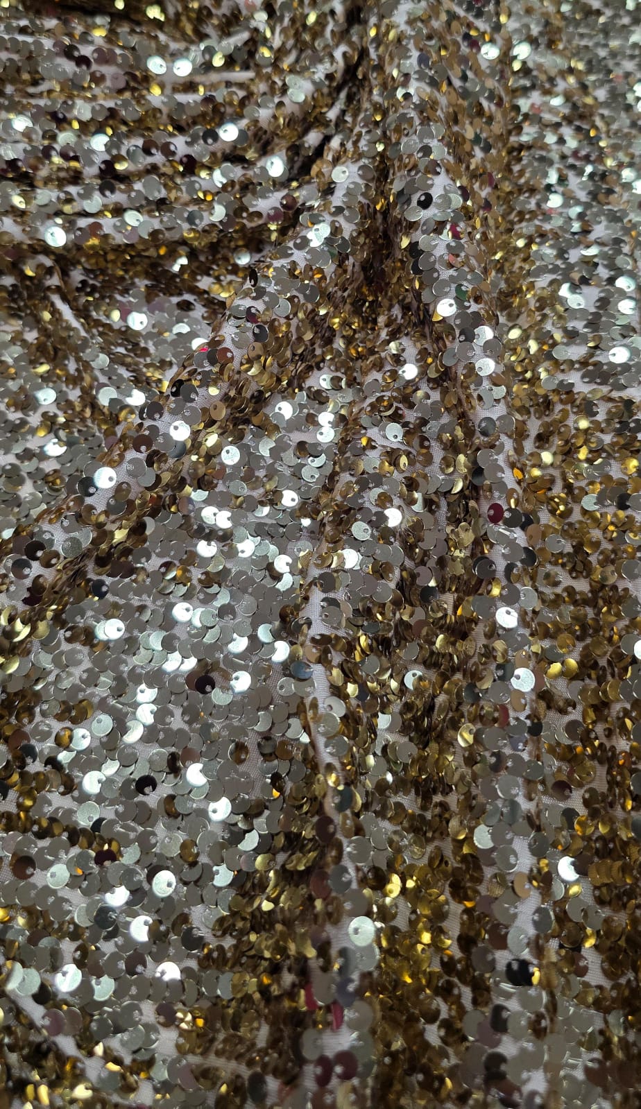 Paetê Bordado Glam Dourado