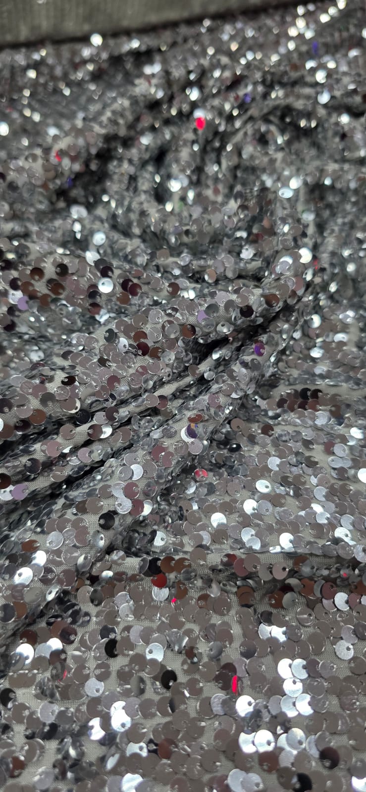 Paetê Bordado Glam Prata