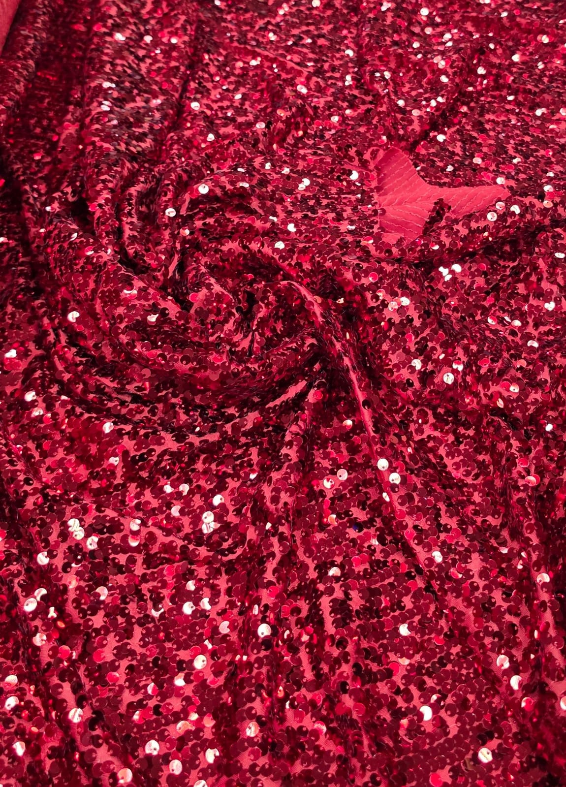 Paetê Bordado Glam Vermelho