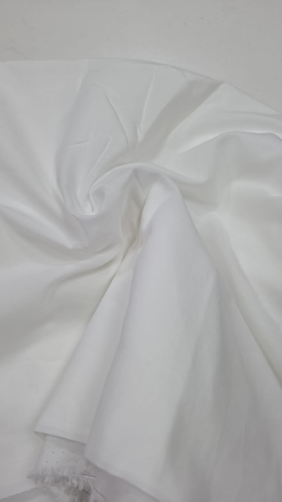 Cambraia fio 60 pele de ovo branco 100% algodão - Comprimento 4 m x Largura 1,40 m