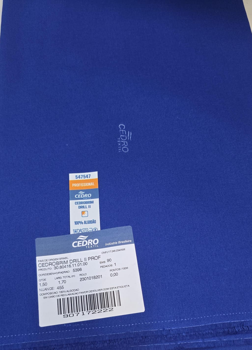 Cedrobrim profissional azul royal - Comprimento 1,50 m x Largura 1,70 m  - Cópia (1)
