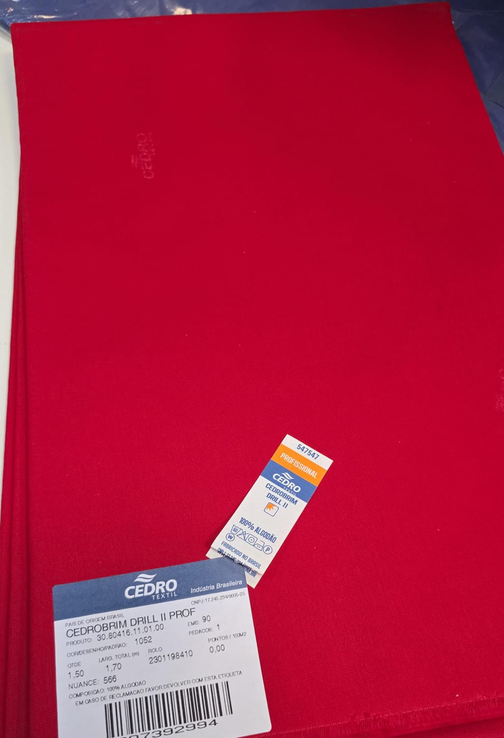 Cedrobrim profissional VERMELHO - Comprimento 1,50 m x Largura 1,70 m 