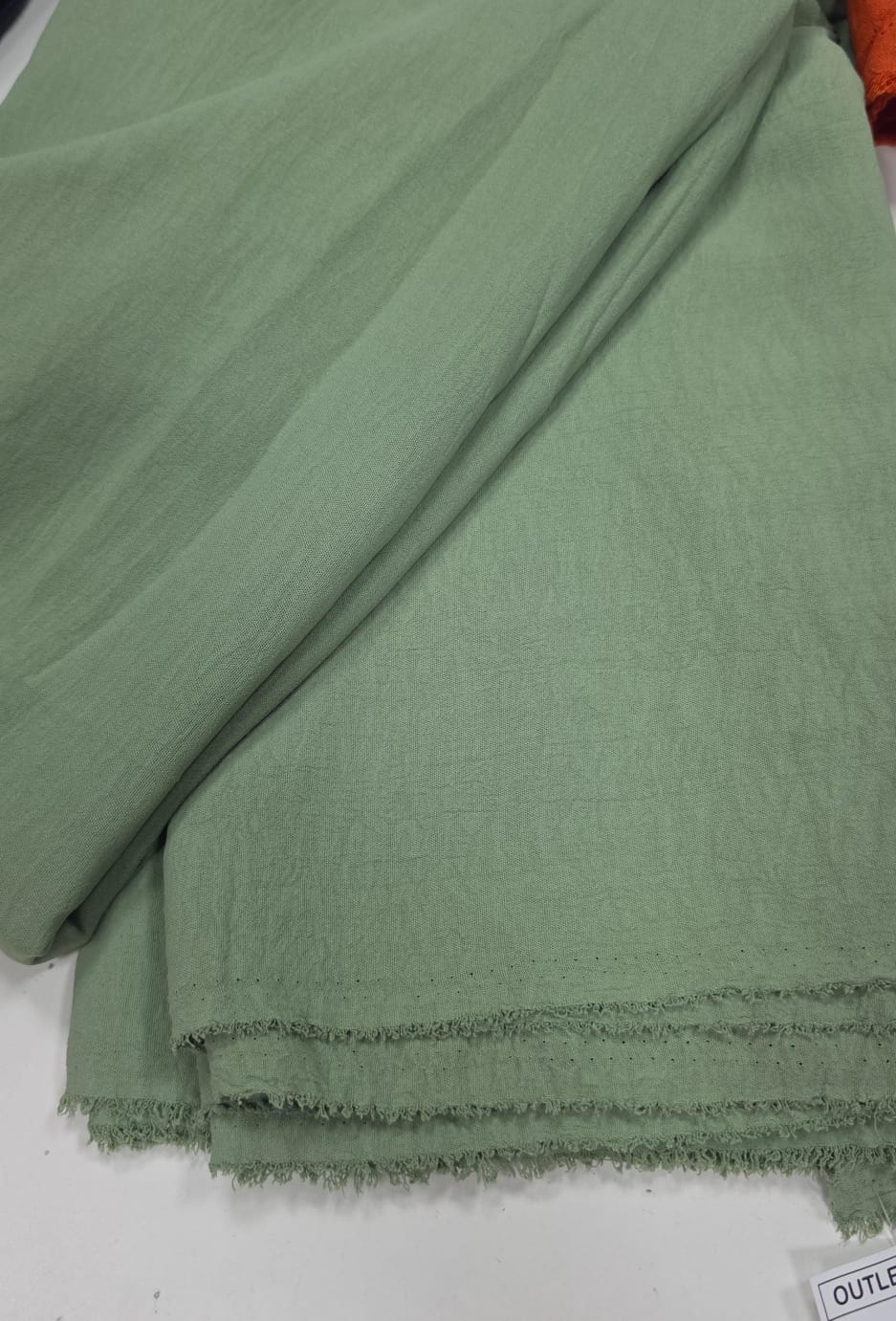 Crepe air flow verde ceramica - Comprimento 2,50 m x Largura 1,40 m