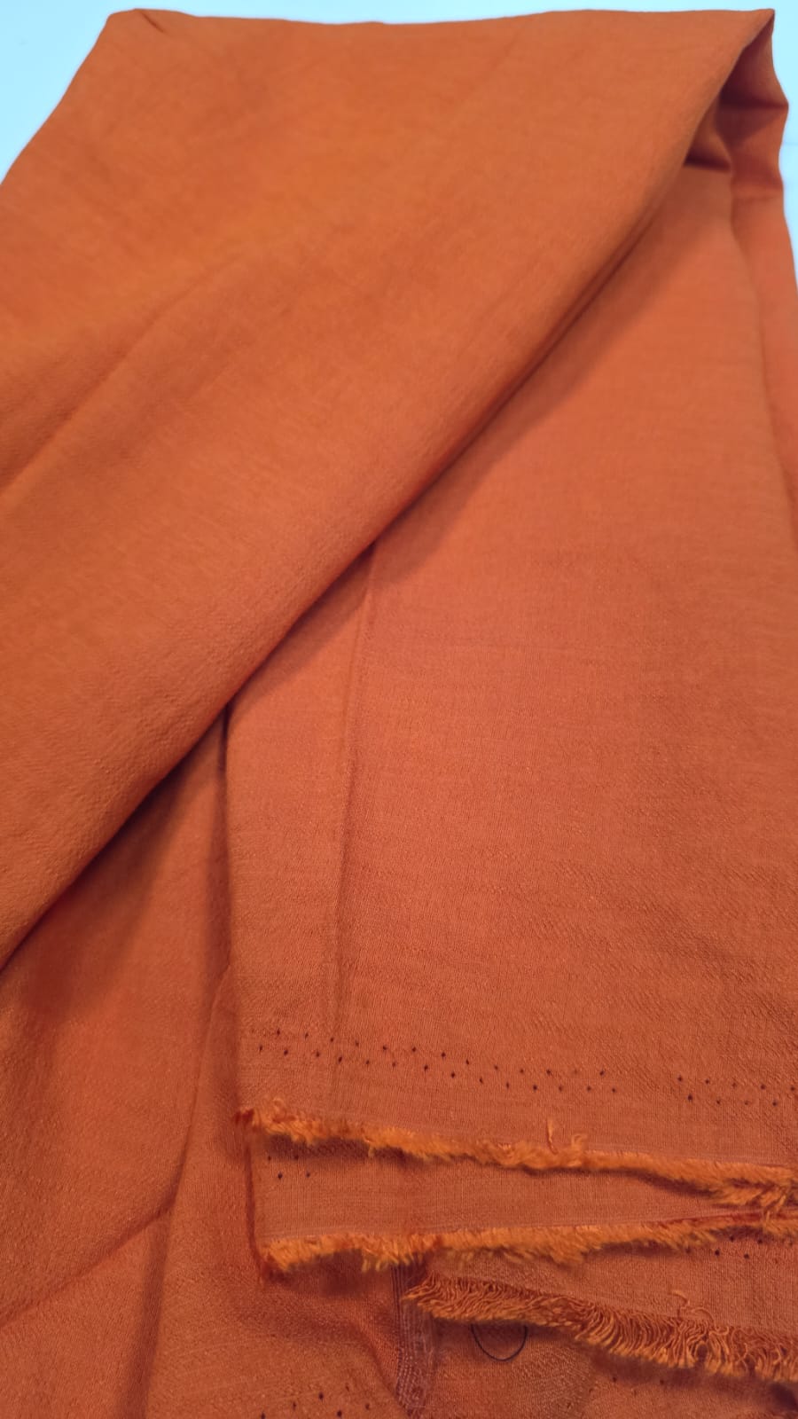 Crepe de viscolinho terracota - Comprimento 1 m x Largura 1,40 m